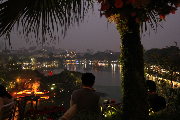 Dinner, Rooftop, Hanoi, Panorama