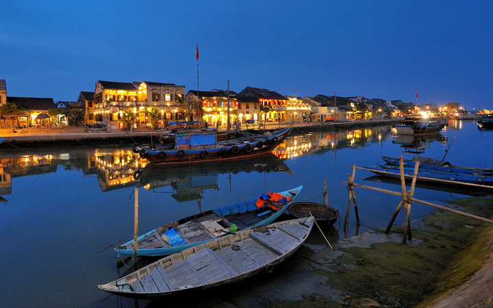 Thu Bon river, Hoi An, Vietnam