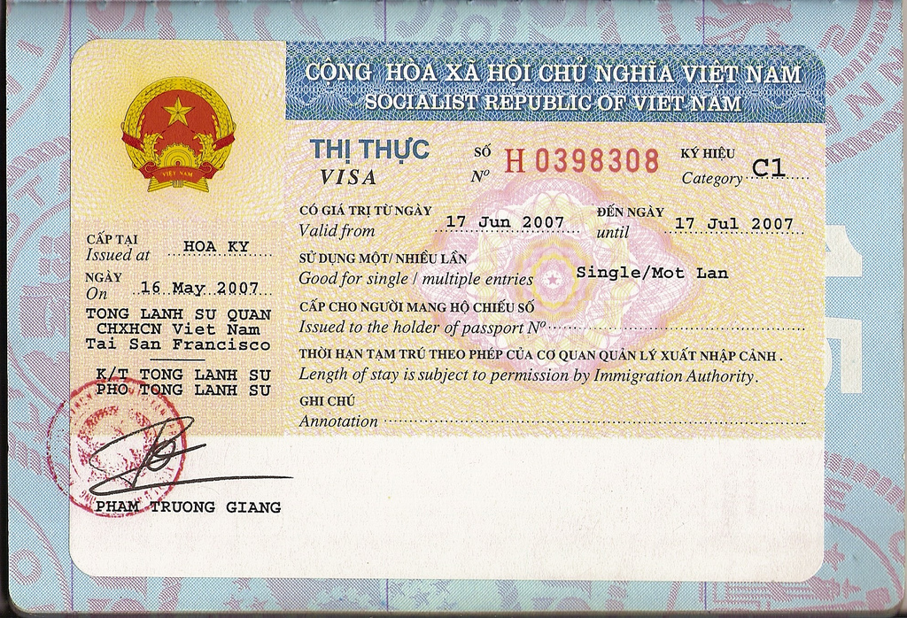 Visa to Vietnam